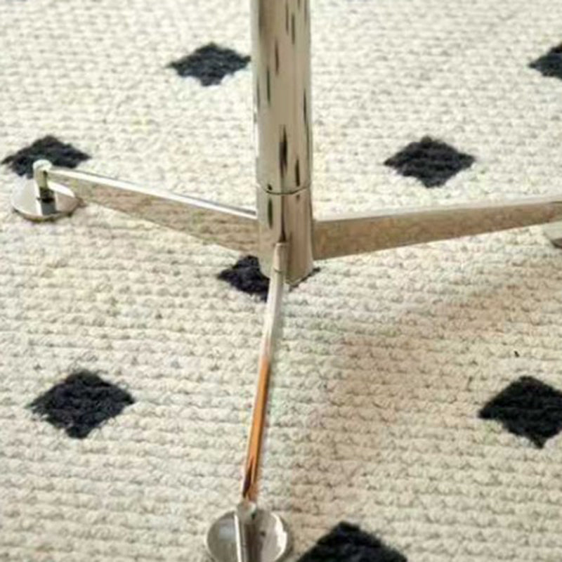 Modern Minimalist Round Tempered Glass Stainless Steel Coffee Table 1 ...