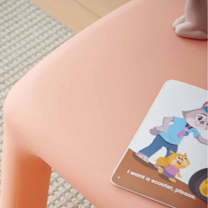Moderner minimalistischer rechteckiger PE-Kinderschreibtisch &amp; Stuhlset für Schlafzimmer &amp; Wohnzimmer 