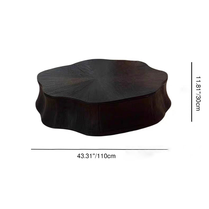 Contemporary Creative Solid Wood Plywood Petal Coffee Table For Living Room