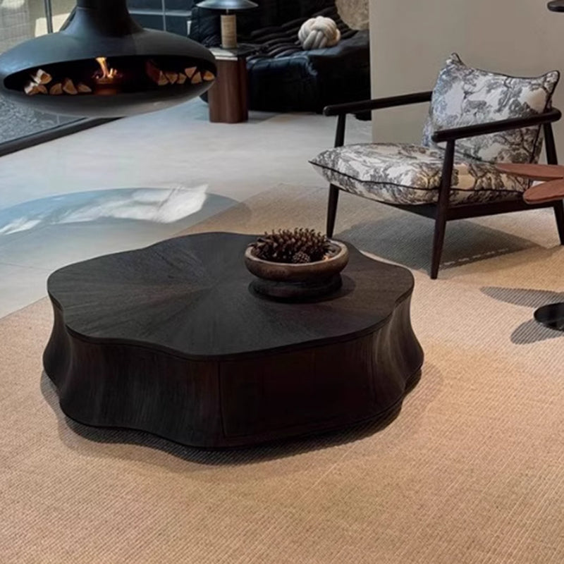 Contemporary Creative Solid Wood Plywood Petal Coffee Table For Living Room