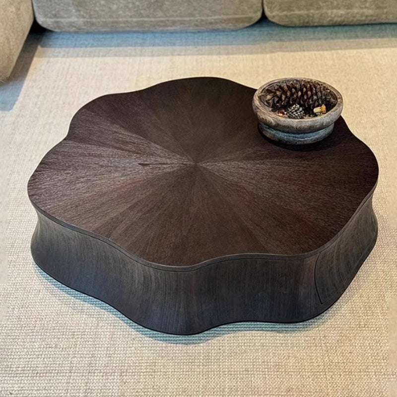 Contemporary Creative Solid Wood Plywood Petal Coffee Table For Living Room