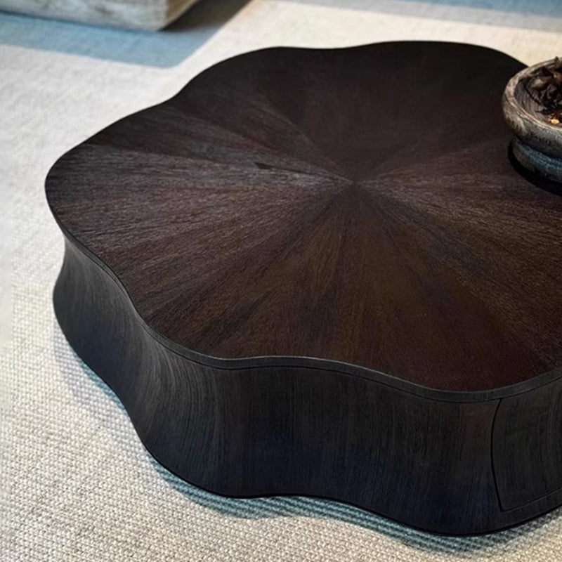 Contemporary Creative Solid Wood Plywood Petal Coffee Table For Living Room
