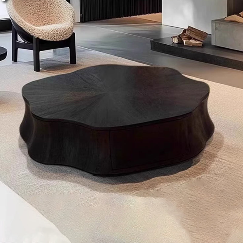 Contemporary Creative Solid Wood Plywood Petal Coffee Table For Living Room