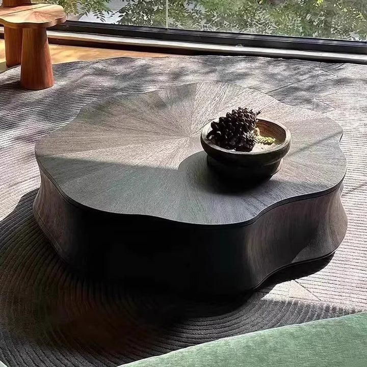 Contemporary Creative Solid Wood Plywood Petal Coffee Table For Living Room