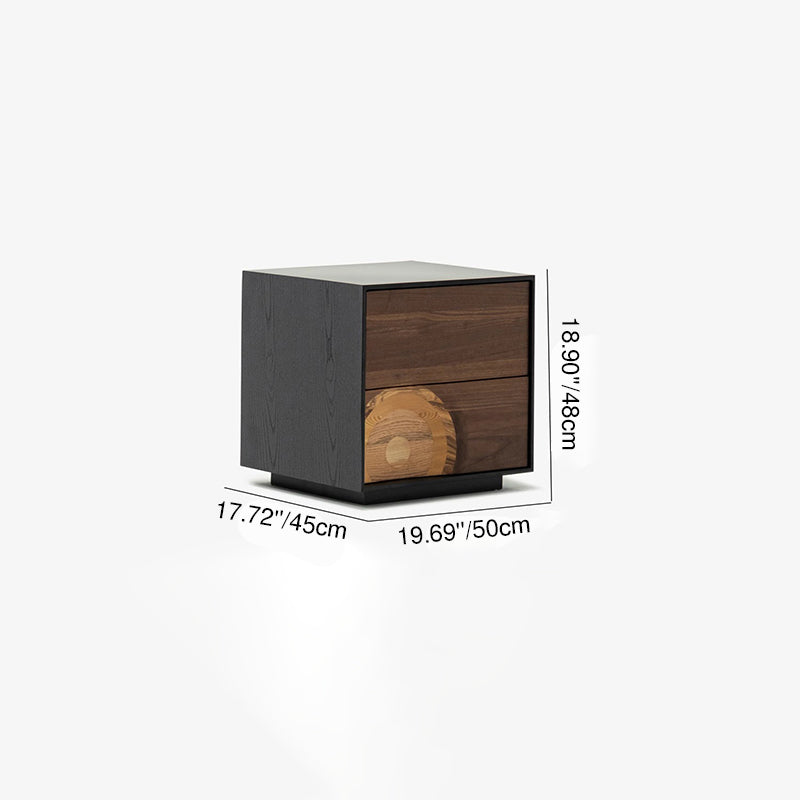 Meuble de rangement rectangulaire contemporain en bois massif créatif avec 2/3/4/5 tiroirs pour salon 