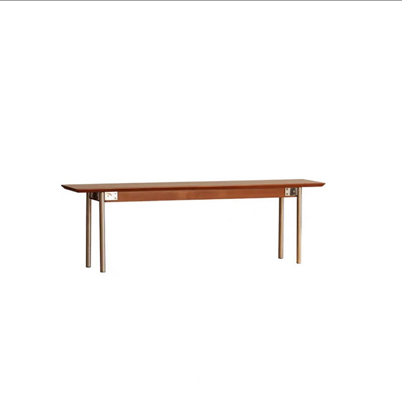 Mesa de comedor rectangular moderna minimalista de pino y acero inoxidable para 4/6/8 asientos 