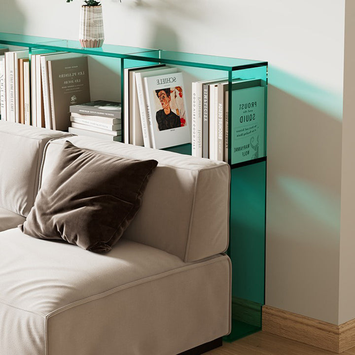 Modern Minimalist Acrylic Rectangular Display Rack With 3-Tier Design For Living Room