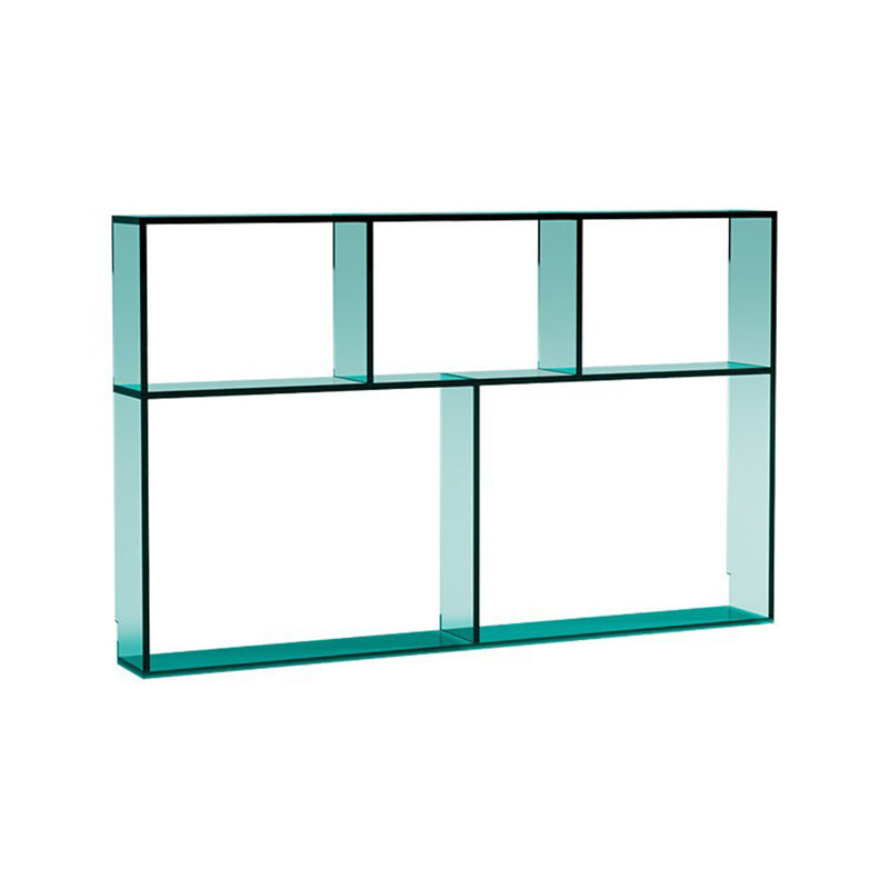 Modern Minimalist Acrylic Rectangular Display Rack With 3-Tier Design For Living Room