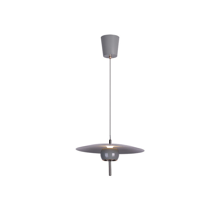 Contemporary Scandinavian Frisbee Aluminum Iron Lampshade LED Pendant Light For Dining Room