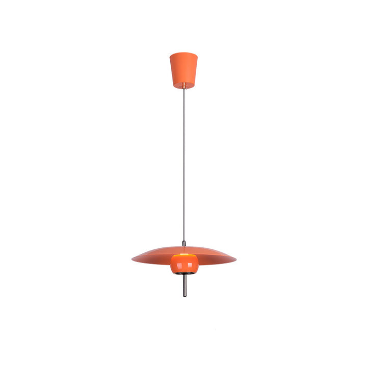 Contemporary Scandinavian Frisbee Aluminum Iron Lampshade LED Pendant Light For Dining Room