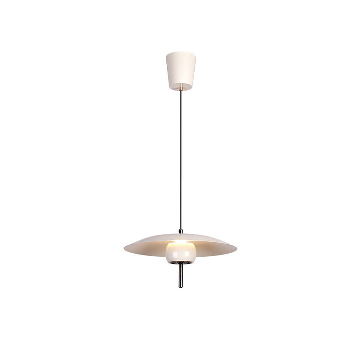 Contemporary Scandinavian Frisbee Aluminum Iron Lampshade LED Pendant Light For Dining Room