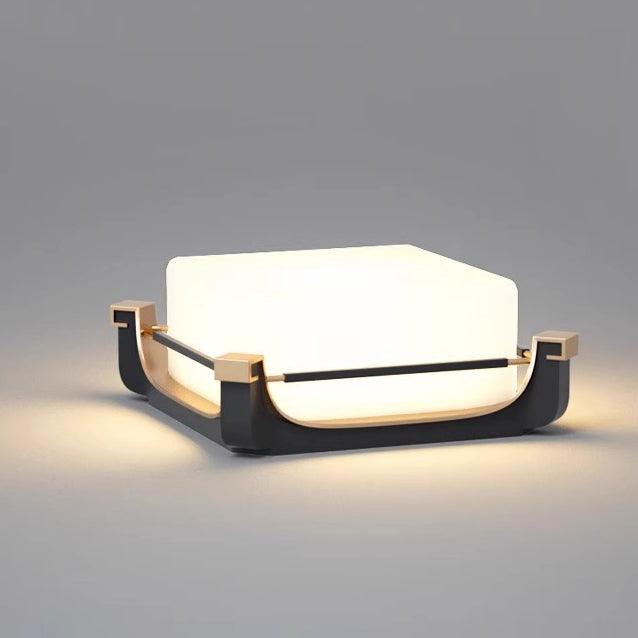 Lumière extérieure LED solaire en acier inoxydable étanche minimaliste moderne pour jardin 