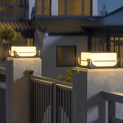 Lumière extérieure LED solaire en acier inoxydable étanche minimaliste moderne pour jardin 