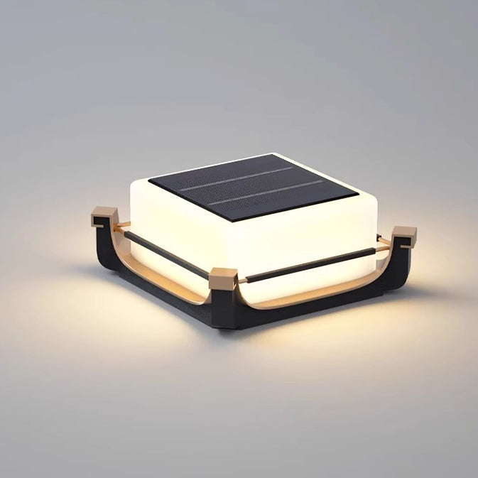 Lumière extérieure LED solaire en acier inoxydable étanche minimaliste moderne pour jardin 