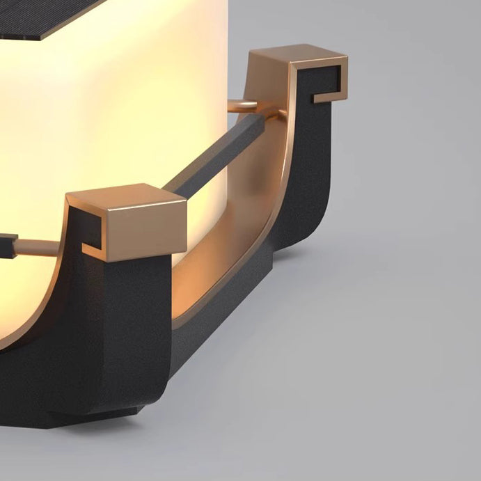 Lumière extérieure LED solaire en acier inoxydable étanche minimaliste moderne pour jardin 