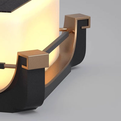 Lumière extérieure LED solaire en acier inoxydable étanche minimaliste moderne pour jardin 