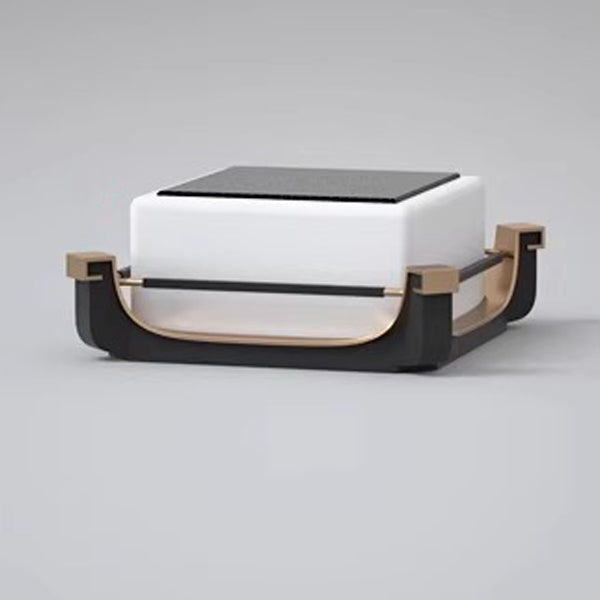 Lumière extérieure LED solaire en acier inoxydable étanche minimaliste moderne pour jardin 