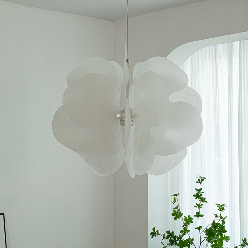 Suspension moderne nordique en fer et acrylique avec un papillon à 1 lumière pour salon 