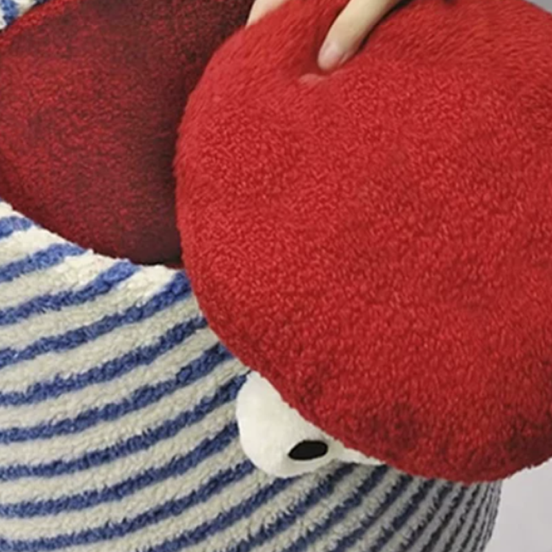 Contemporary Creative Round Particleboard Hemp Rope Velvet Fabric 1-Perch Little Monster Cat Tree For Living Room