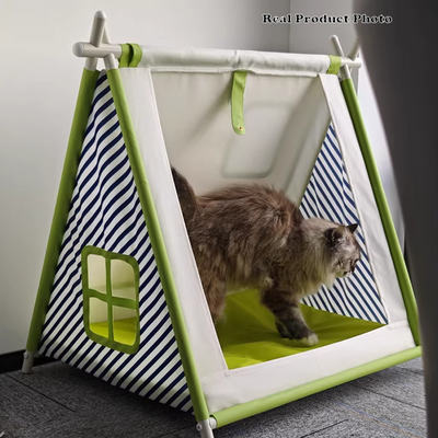Modernes kreatives halbgeschlossenes Katzenbett-Zelt aus Oxford-Gewebe – BulbSquare