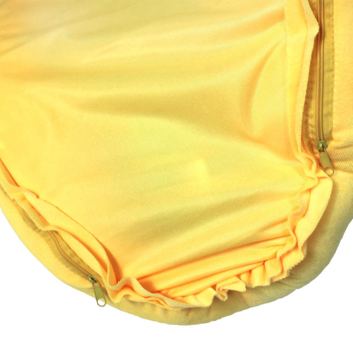 Contemporary Creative Banana/Carrot-Shaped Fabric Cotton Cat Bed With Small Pillow For Bedroom