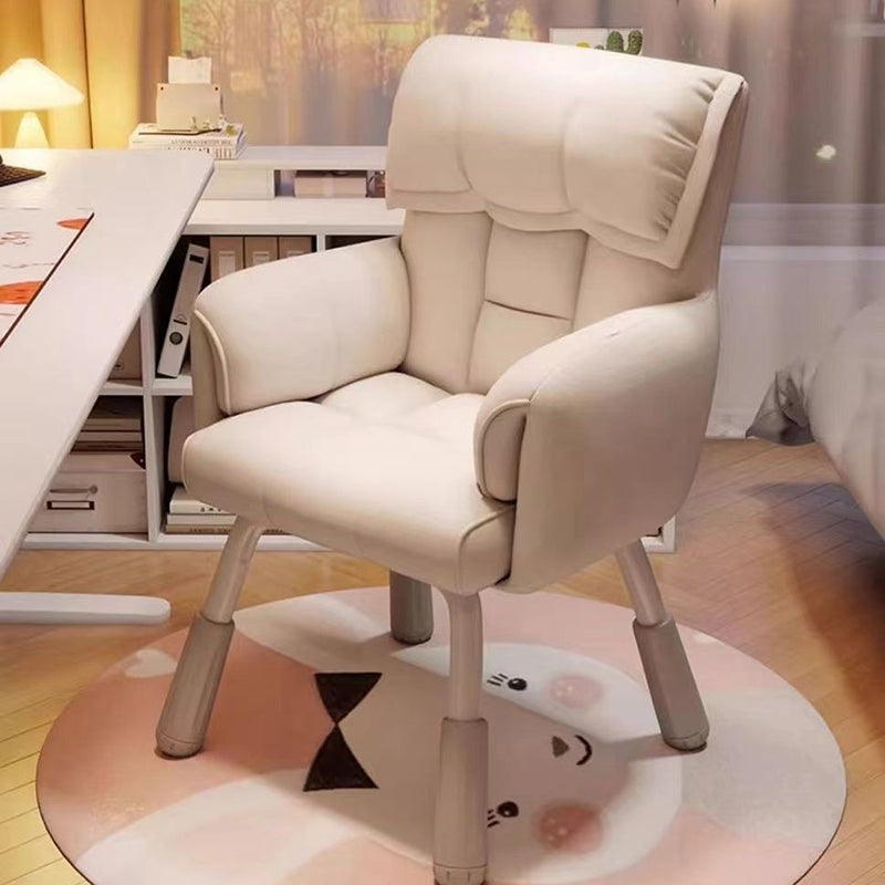 Modern Minimalist Rectangular Technical Fabric Velvet Nylon Vanity Stool Armrest Backrest For Bedroom