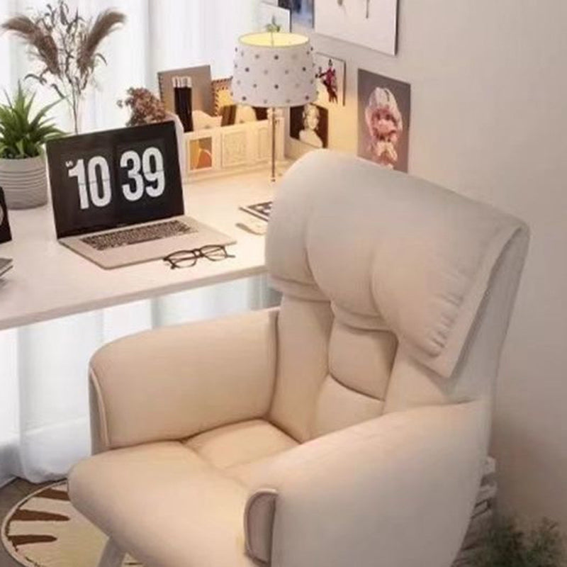 Modern Minimalist Rectangular Technical Fabric Velvet Nylon Vanity Stool Armrest Backrest For Bedroom