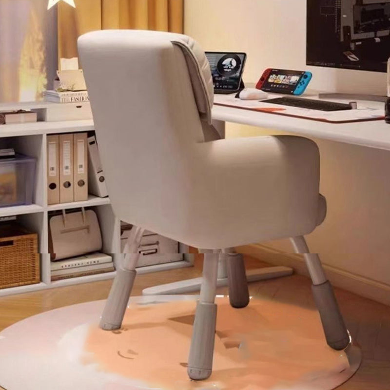 Moderner minimalistischer rechteckiger Schminkhocker aus synthetischem Stoff, Samt und Nylon mit Armlehnen und Rückenlehne für das Schlafzimmer 