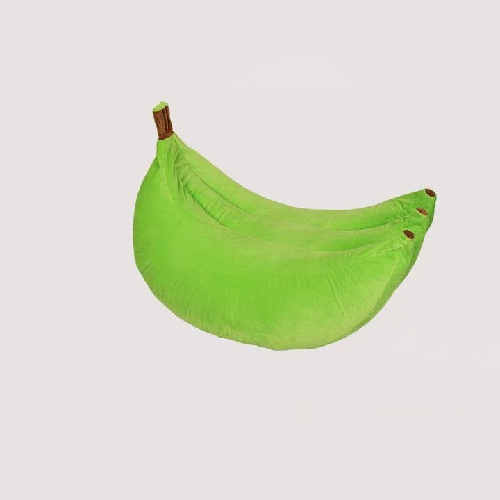 Zeitgenössischer kreativer Samt-EPP-Bananenförmiger Akzentstuhl mit Rückenlehne für das Wohnzimmer 