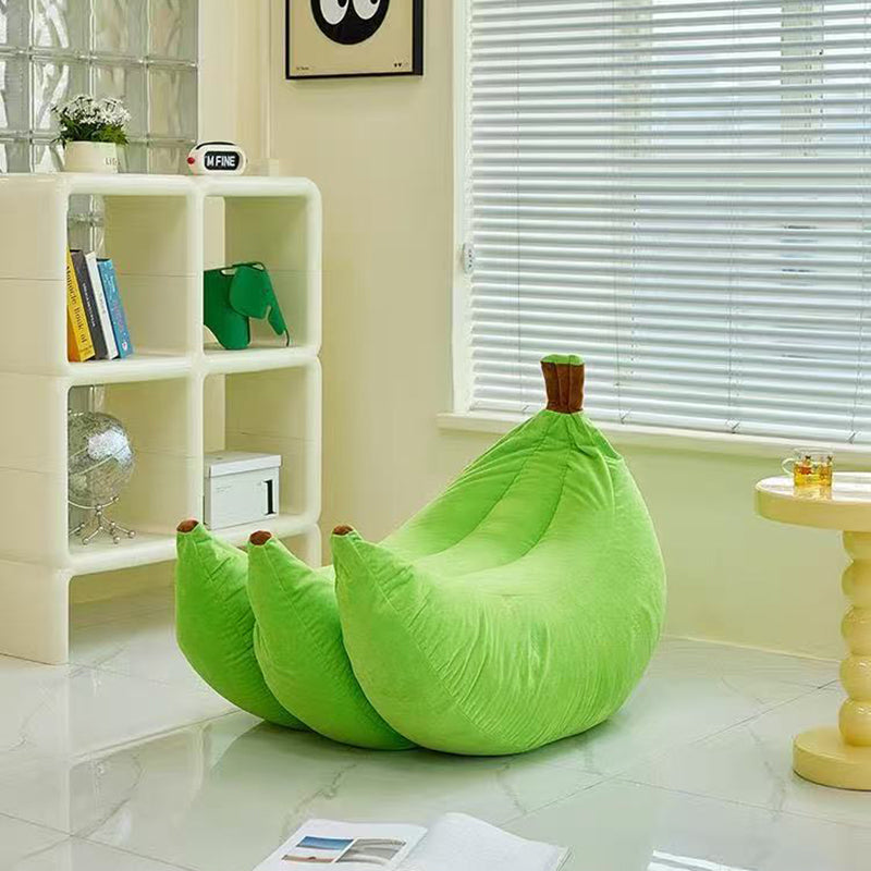 Contemporary Creative Velvet EPP Banana-Shaped Accent Chair Backrest For Living Room