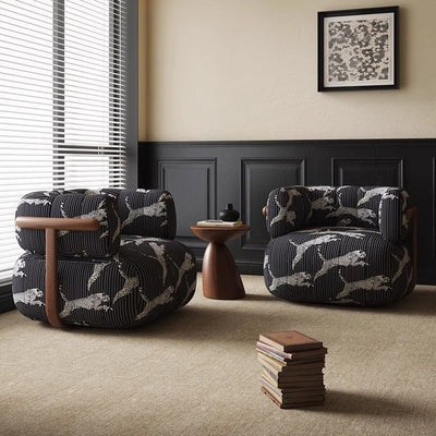 Modern Minimalist Velvet Carbon Steel Rectangular Accent Chair Backrest Armrest For Living Room