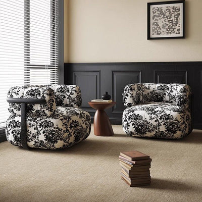 Modern Minimalist Velvet Carbon Steel Rectangular Accent Chair Backrest Armrest For Living Room