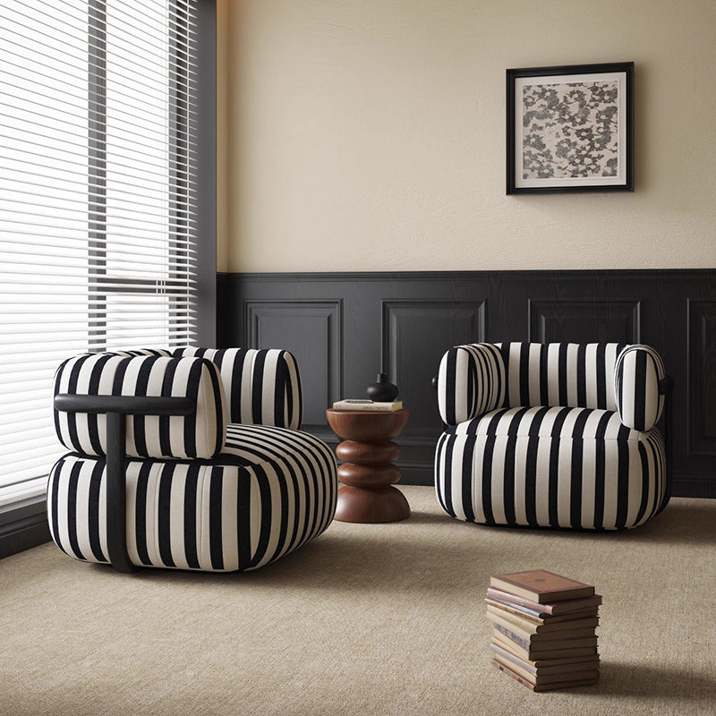 Modern Minimalist Velvet Carbon Steel Rectangular Accent Chair Backrest Armrest For Living Room