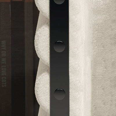 Contemporary Creative Arch Design Velvet Fabric Solid Wood Vanity Stool Backless Armless For Bedroom