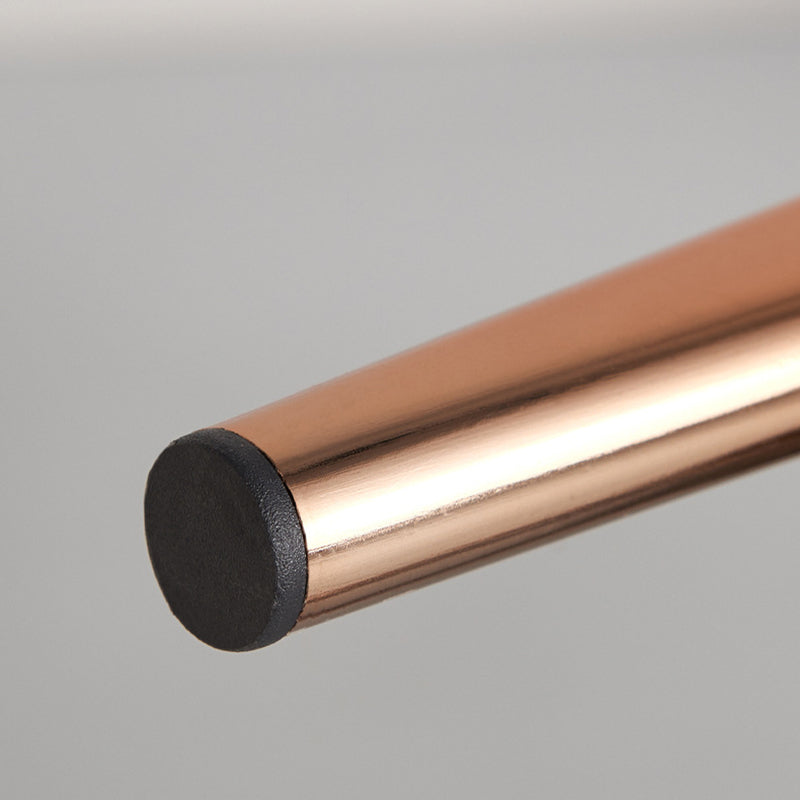 Contemporary Luxury Curved Saddle Leather Carbon Steel Dining Chair Backrest Armrest For Dining Room