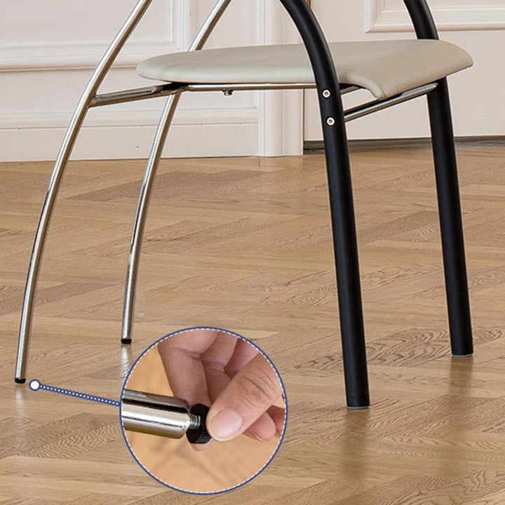 Chaise de salle à manger moderne Art déco, courbée, en tissu, bois massif, plaque multicouche, fer, acier inoxydable, avec dossier et accoudoirs pour salle à manger 