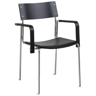 Modern Minimalist Rectangular Fabric Solid Wood Multi-Layer Plate Iron Dining Chair Backrest Armrest For Dining Room