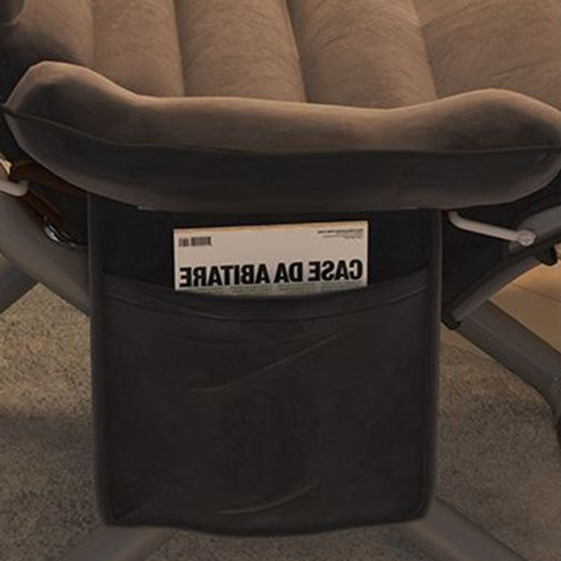 Modern Minimalist Steel Velvet Rectangular Accent Chair Armrest Backrest For Living Room