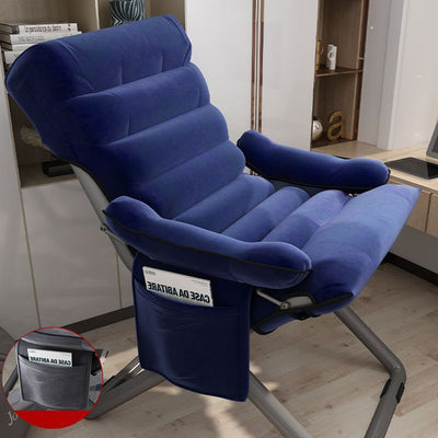 Modern Minimalist Steel Velvet Rectangular Accent Chair Armrest Backrest For Living Room