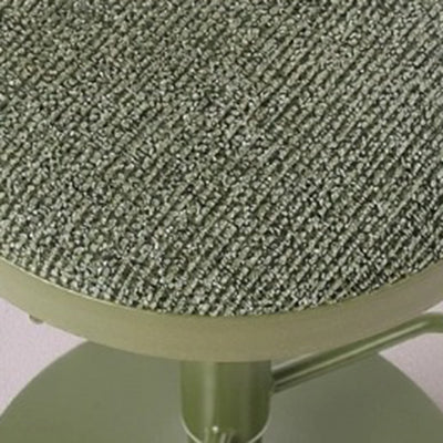 Modern Minimalist Carbon Steel Cotton-Linen Cylindrical Bar Stool Backless For Dining Room & Kitchen