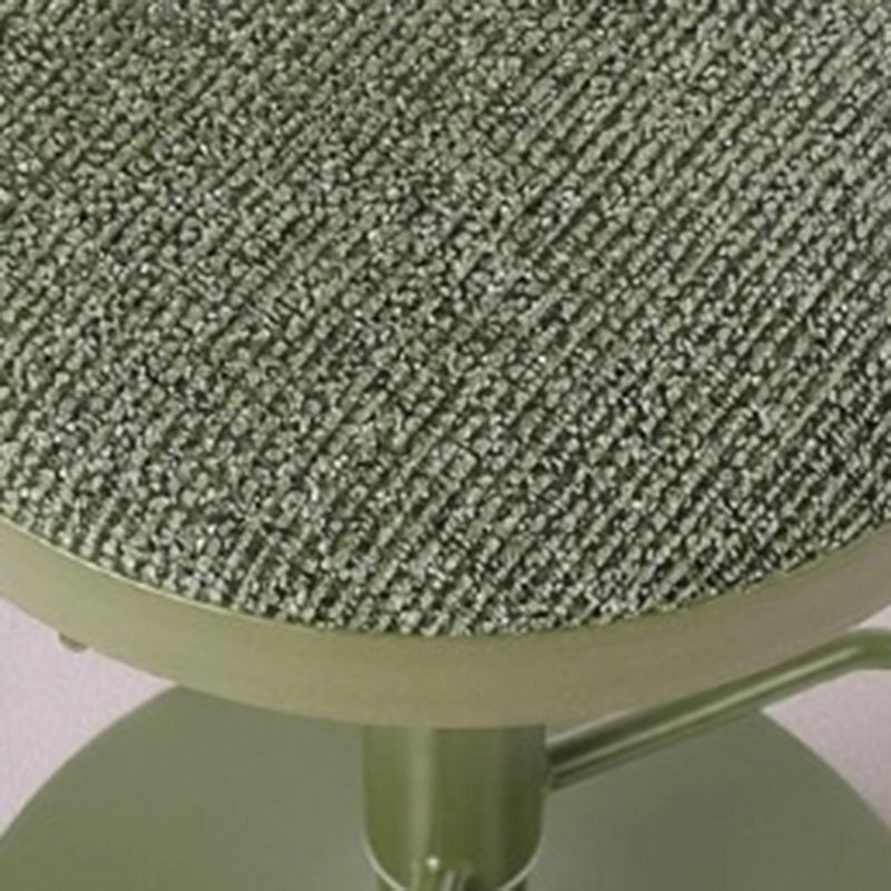 Modern Minimalist Carbon Steel Cotton-Linen Cylindrical Bar Stool Backless For Dining Room & Kitchen