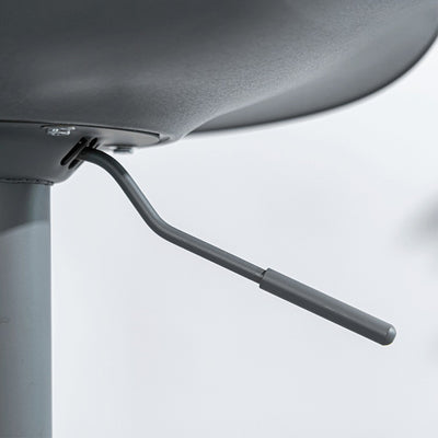 Modern Minimalist Rectangular Carbon Steel Cotton-Linen PP Bar Stool Backrest Armless For Dining Room & Kitchen