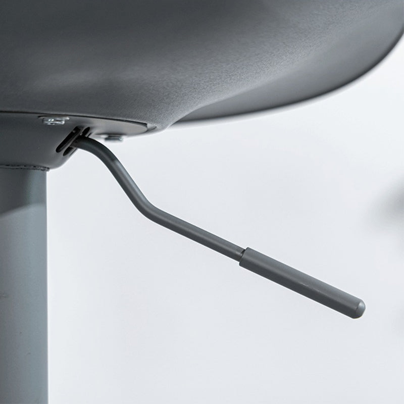 Modern Minimalist Rectangular Carbon Steel Cotton-Linen PP Bar Stool Backrest Armless For Dining Room & Kitchen