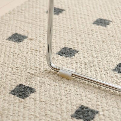 Modern Minimalist Cotton-Linen Steel Rectangular Bar Stool Backrest For Dining Room & Kitchen