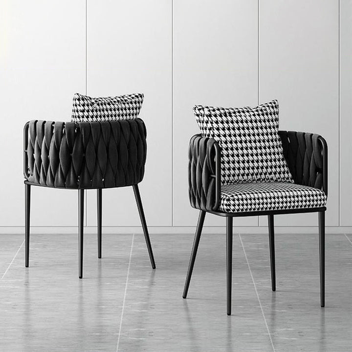 Taburete de tocador rectangular minimalista moderno de terciopelo con respaldo y reposabrazos para dormitorio 