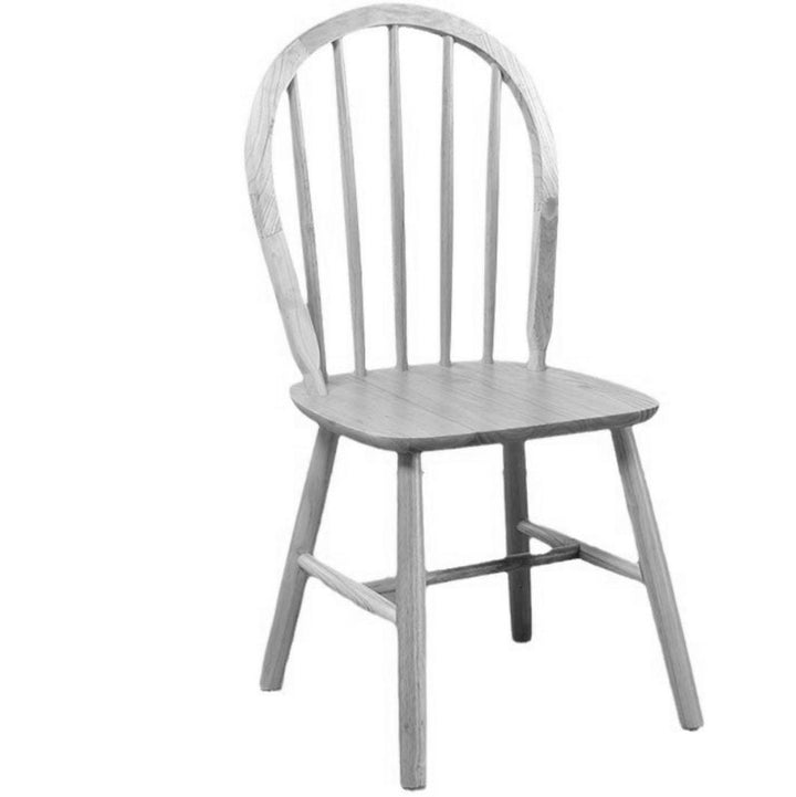 Silla de comedor de madera maciza curva nórdica contemporánea con respaldo sin brazos para comedor y cocina 