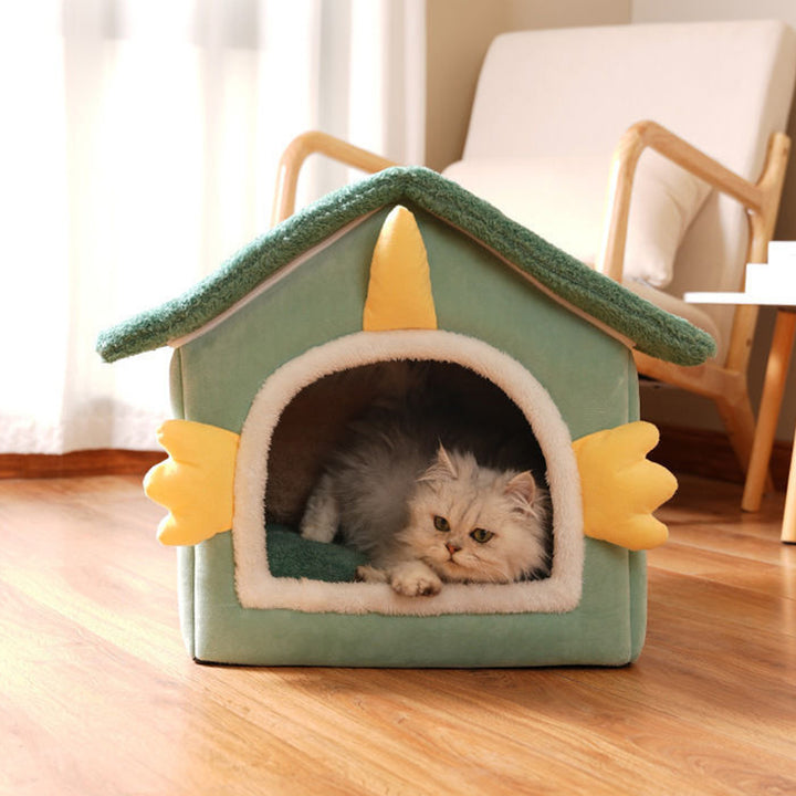 Lit pour chat en polaire arctique en forme de dinosaure, contemporain et créatif, pour chambre à coucher 