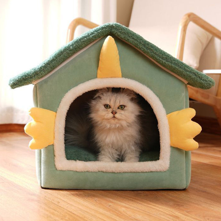 Lit pour chat en polaire arctique en forme de dinosaure, contemporain et créatif, pour chambre à coucher 