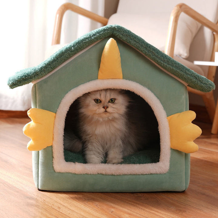 Lit pour chat en polaire arctique en forme de dinosaure, contemporain et créatif, pour chambre à coucher 