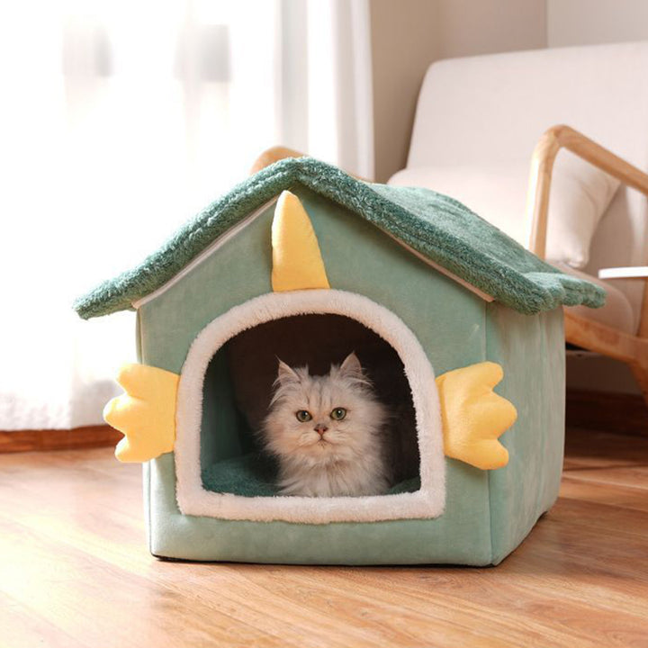 Lit pour chat en polaire arctique en forme de dinosaure, contemporain et créatif, pour chambre à coucher 
